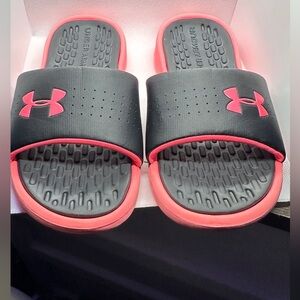 Under Armour Pink and Black Footwear